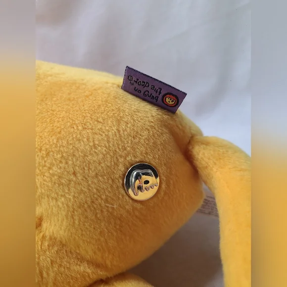 Elfe Bang On The Door Orange Lion Plush Weighted Feet  13 Inch- 2004 - Picture 2 of 5